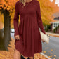 Women's Ribbed Knit Midi Dress — A-Line Fit 👗