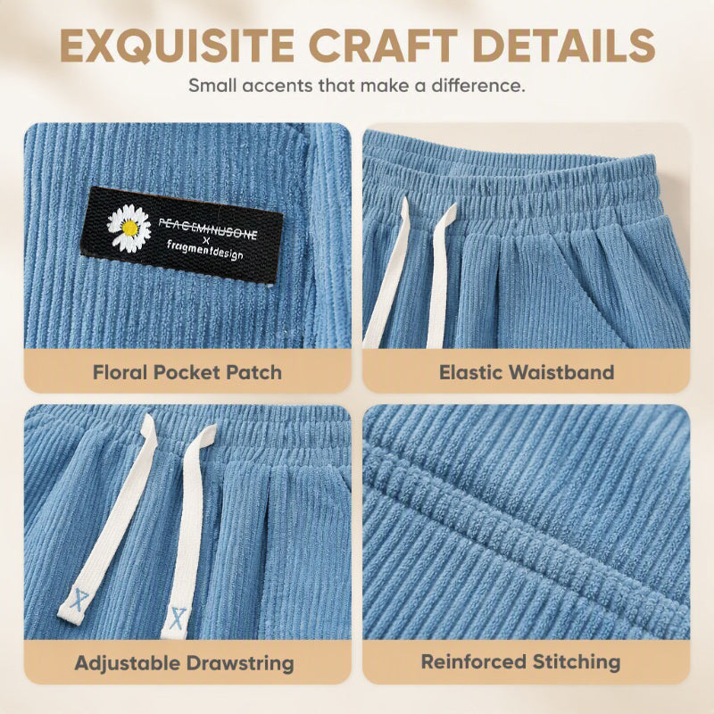 👖 Women's Corduroy High-Waisted Wide-Leg Pants | Retro Texture & Flattering Fit – Effortless Autumn Style ✨