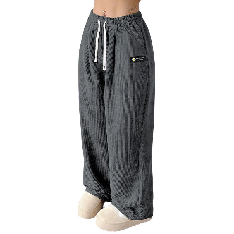 👖 Women's Corduroy High-Waisted Wide-Leg Pants | Retro Texture & Flattering Fit – Effortless Autumn Style ✨