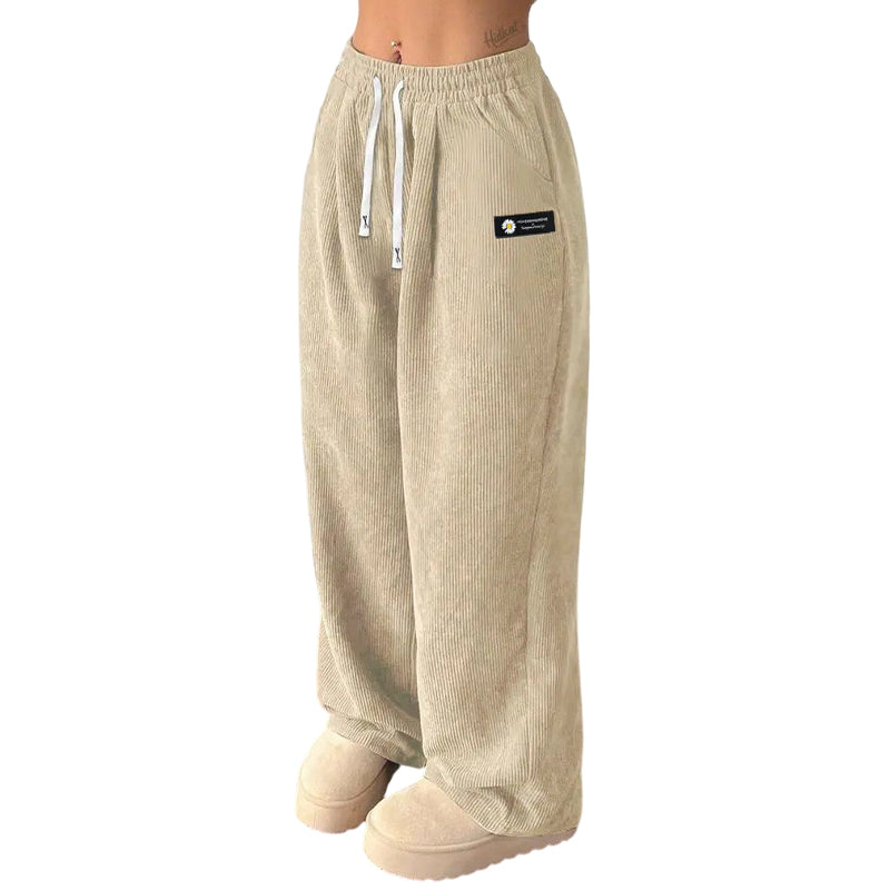 👖 Women's Corduroy High-Waisted Wide-Leg Pants | Retro Texture & Flattering Fit – Effortless Autumn Style ✨