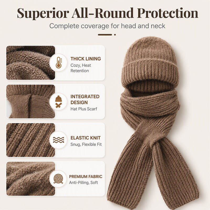 🌨️🧣 Hooded Scarf | Hat, Hood & Neck Warmer in One – 3-in-1 Warmth for Cold Days ✨