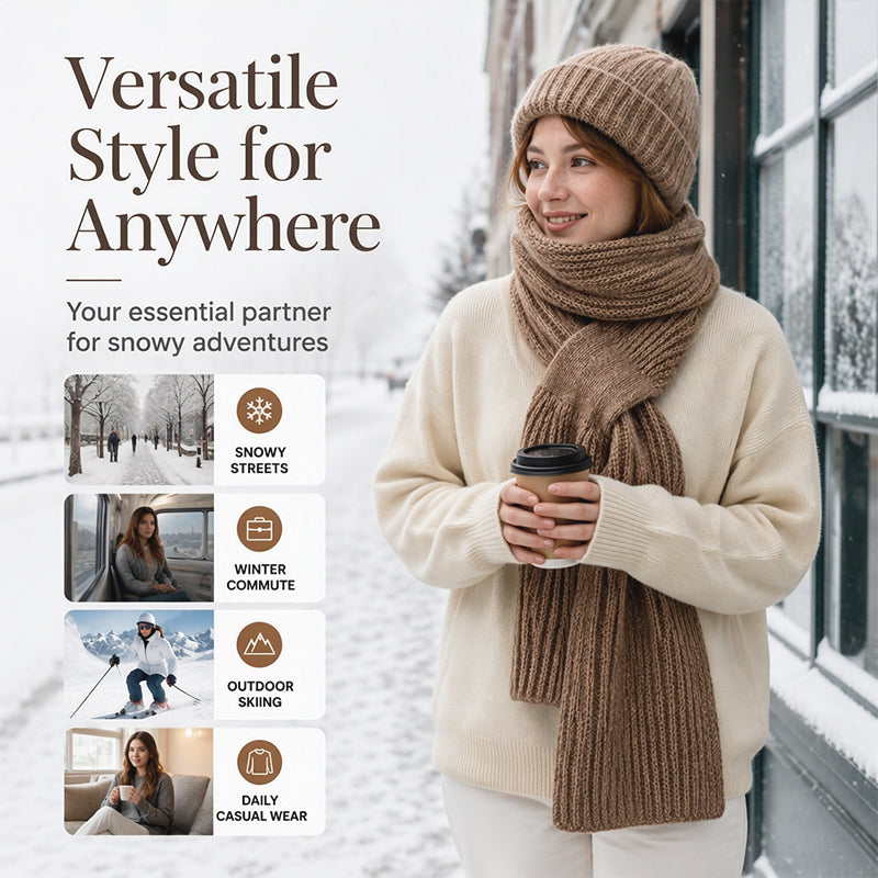 🌨️🧣 Hooded Scarf | Hat, Hood & Neck Warmer in One – 3-in-1 Warmth for Cold Days ✨