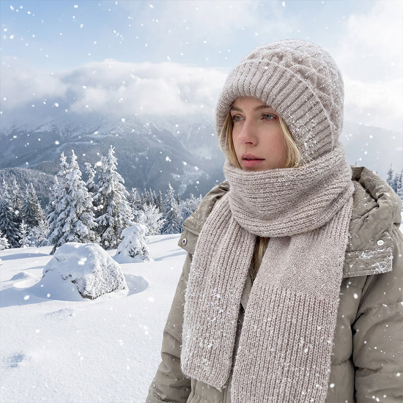 🌨️🧣 Hooded Scarf | Hat, Hood & Neck Warmer in One – 3-in-1 Warmth for Cold Days ✨
