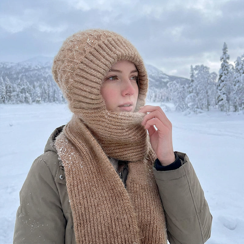🌨️🧣 Hooded Scarf | Hat, Hood & Neck Warmer in One – 3-in-1 Warmth for Cold Days ✨