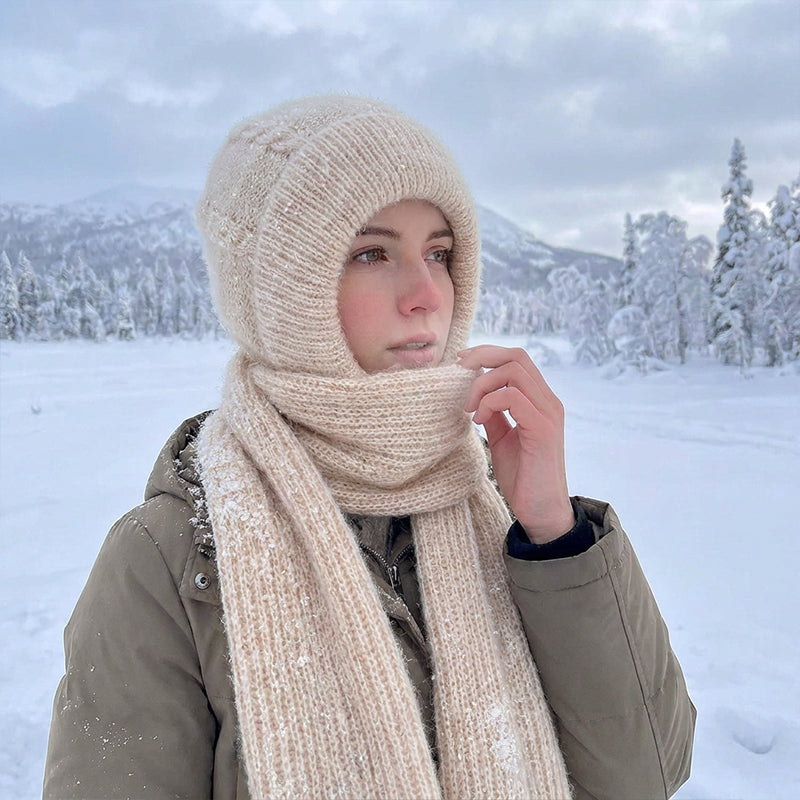🌨️🧣 Hooded Scarf | Hat, Hood & Neck Warmer in One – 3-in-1 Warmth for Cold Days ✨