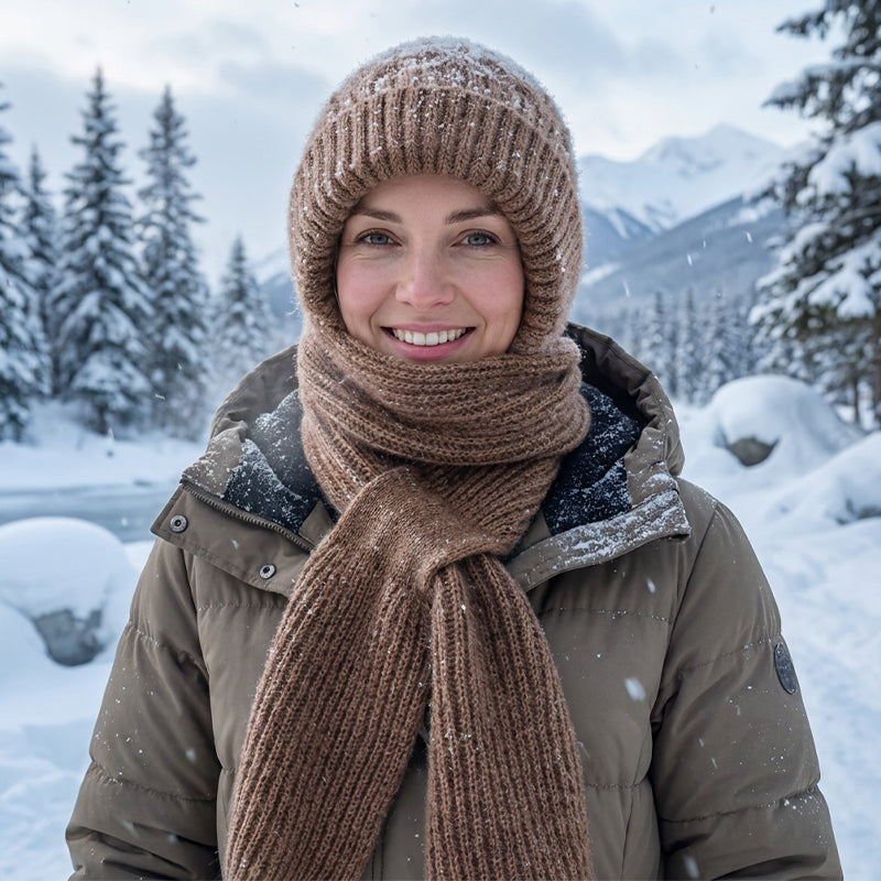 🌨️🧣 Hooded Scarf | Hat, Hood & Neck Warmer in One – 3-in-1 Warmth for Cold Days ✨