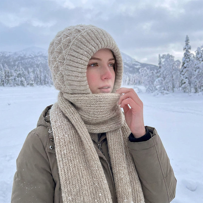 🌨️🧣 Hooded Scarf | Hat, Hood & Neck Warmer in One – 3-in-1 Warmth for Cold Days ✨