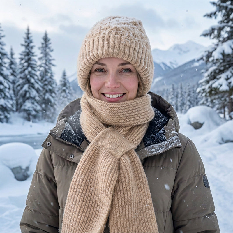🌨️🧣 Hooded Scarf | Hat, Hood & Neck Warmer in One – 3-in-1 Warmth for Cold Days ✨