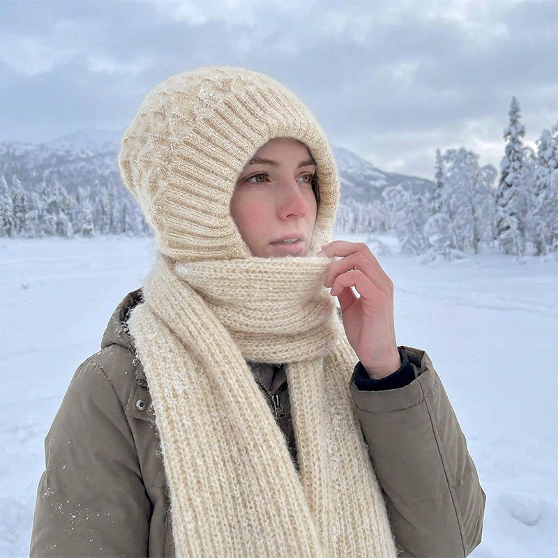 🌨️🧣 Hooded Scarf | Hat, Hood & Neck Warmer in One – 3-in-1 Warmth for Cold Days ✨