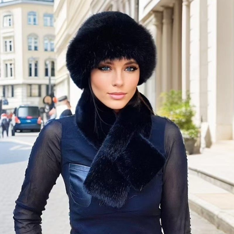 Heat Lock & Full Head-to-Neck Coverage — Winter Plush Scarf & Hat Set 🧣❄️