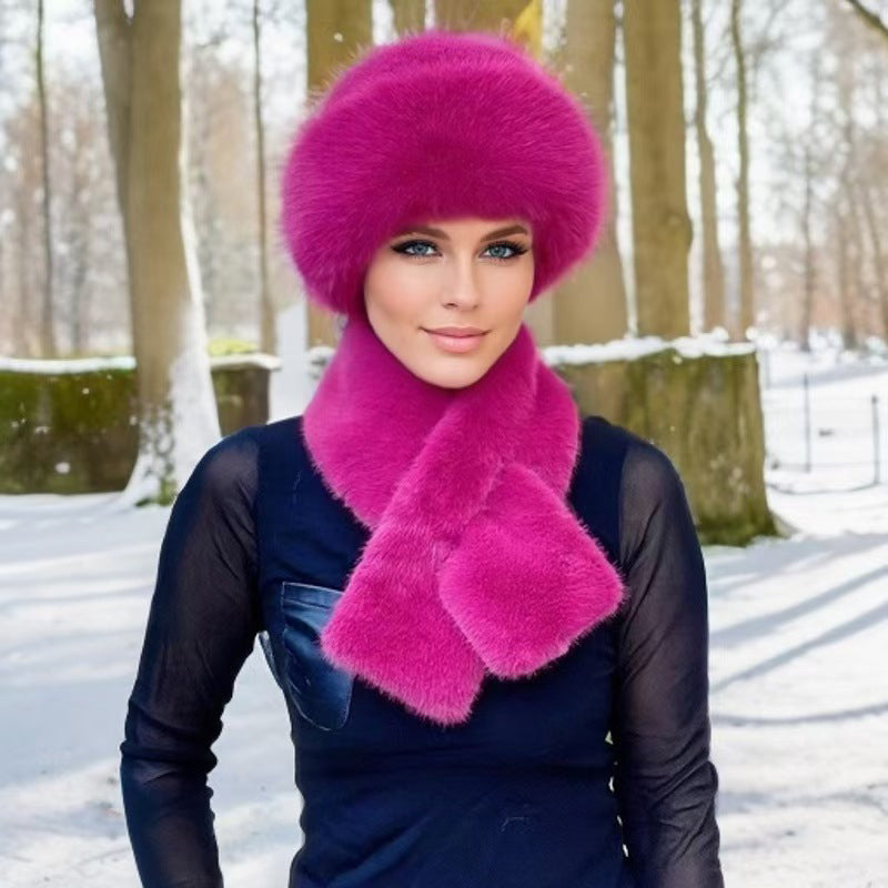 Heat Lock & Full Head-to-Neck Coverage — Winter Plush Scarf & Hat Set 🧣❄️