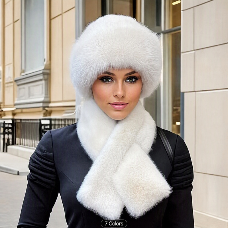 Heat Lock & Full Head-to-Neck Coverage — Winter Plush Scarf & Hat Set 🧣❄️