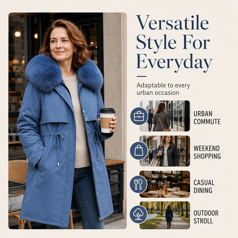 Warmth Meets Mid-Length — Women’s Warm Jacket 🧥🔥