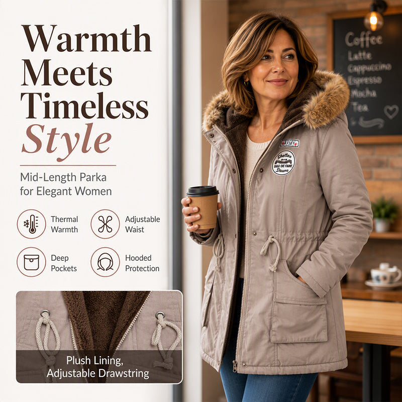 Warm-Lined & Hooded — Women’s Parka Jacket 🧥❄️