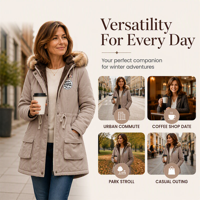 Warm-Lined & Hooded — Women’s Parka Jacket 🧥❄️