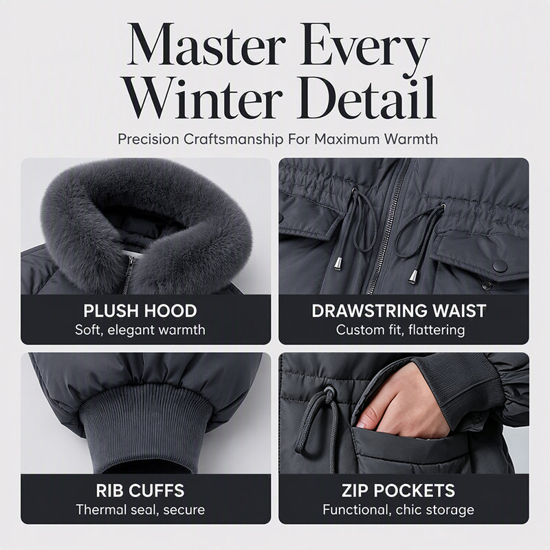 ❄️ Mid-Length Padded Coat for Women — Cosy Without the Bulk