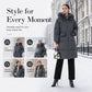 ❄️ Mid-Length Padded Coat for Women — Cosy Without the Bulk