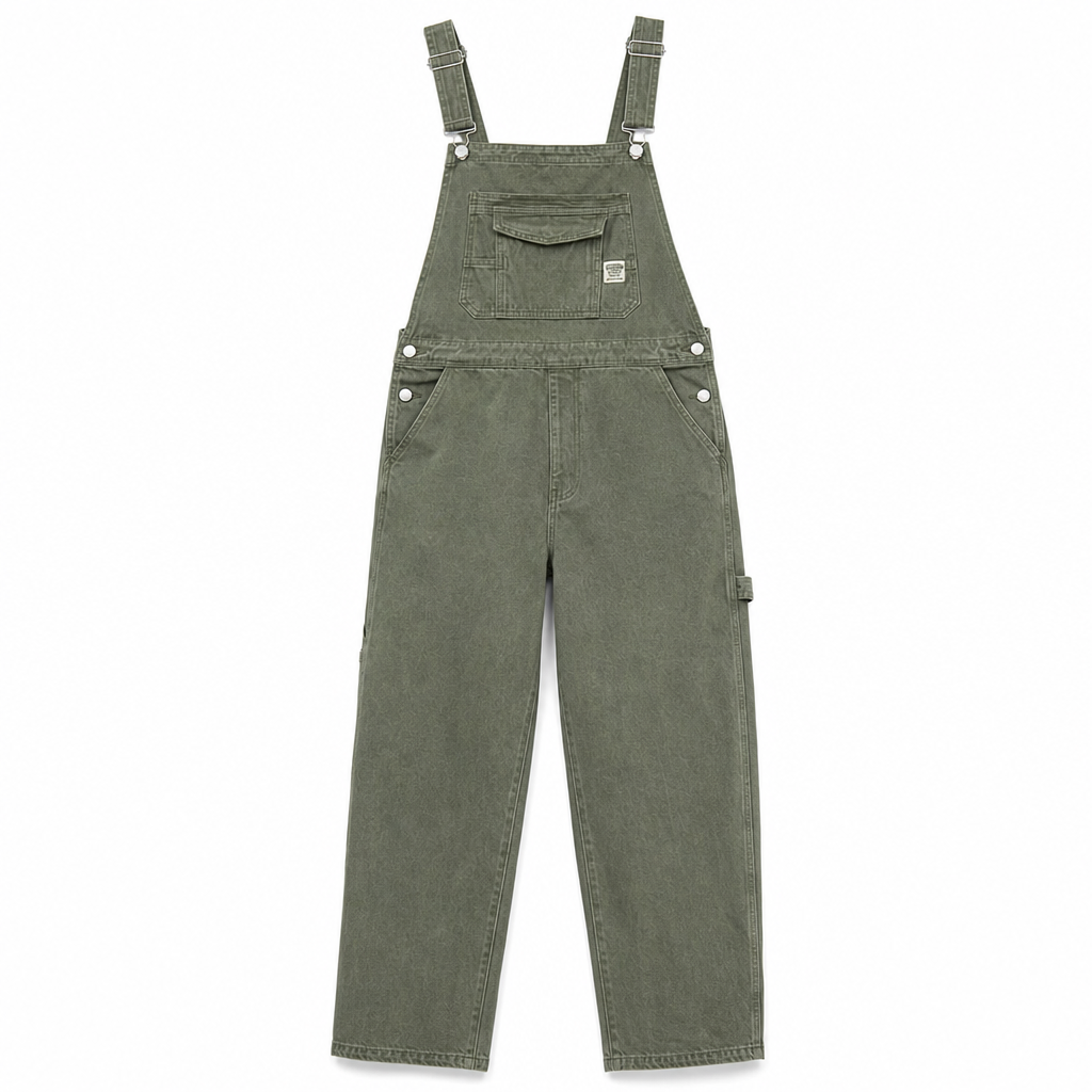 👖 Men's Heavyweight Cotton Denim Overalls | Relaxed Fit, Straight Leg Dungarees with Multi-Pocket Utility ✨