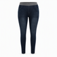 🤠👖 Women's High-Rise Pull-On Slim Fit Dark Wash Denim Jeans | Wide Elastic Waistband & Easy Comfort ✨