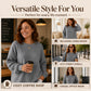 Meet Your New Favourite: Women’s Waffle-Knit Loose-Fit Sweatshirt 🧇👚