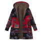 Vintage Leaf Print & Hooded — Women’s Coat 🍂🧥