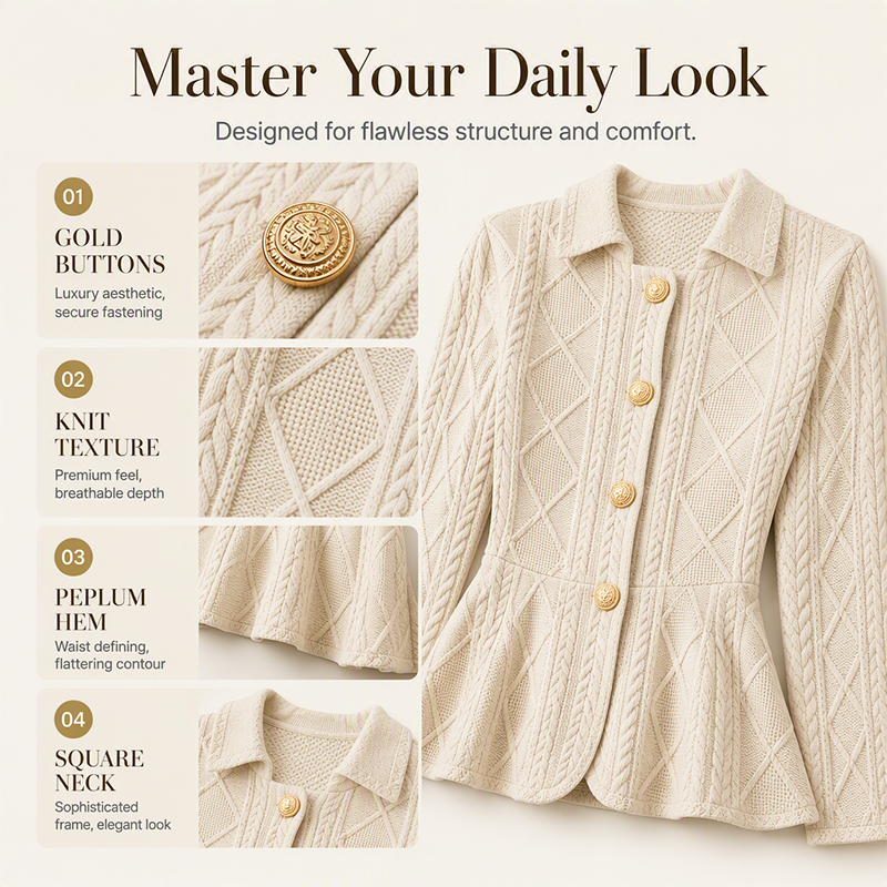 🔥 Elegant Ruffled Peplum — Women’s Blazer 💖✨