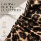 Lace V-Neck & Curve-Flattering Ruched Fit — Women’s Leopard Midi Dress 🐆👗
