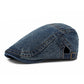 🧢 Unisex Vintage Flat Cap — Distressed Finish, One Size
