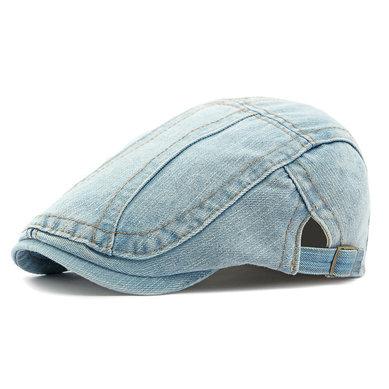 🧢 Unisex Vintage Flat Cap — Distressed Finish, One Size
