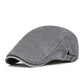🧢 Unisex Vintage Flat Cap — Distressed Finish, One Size