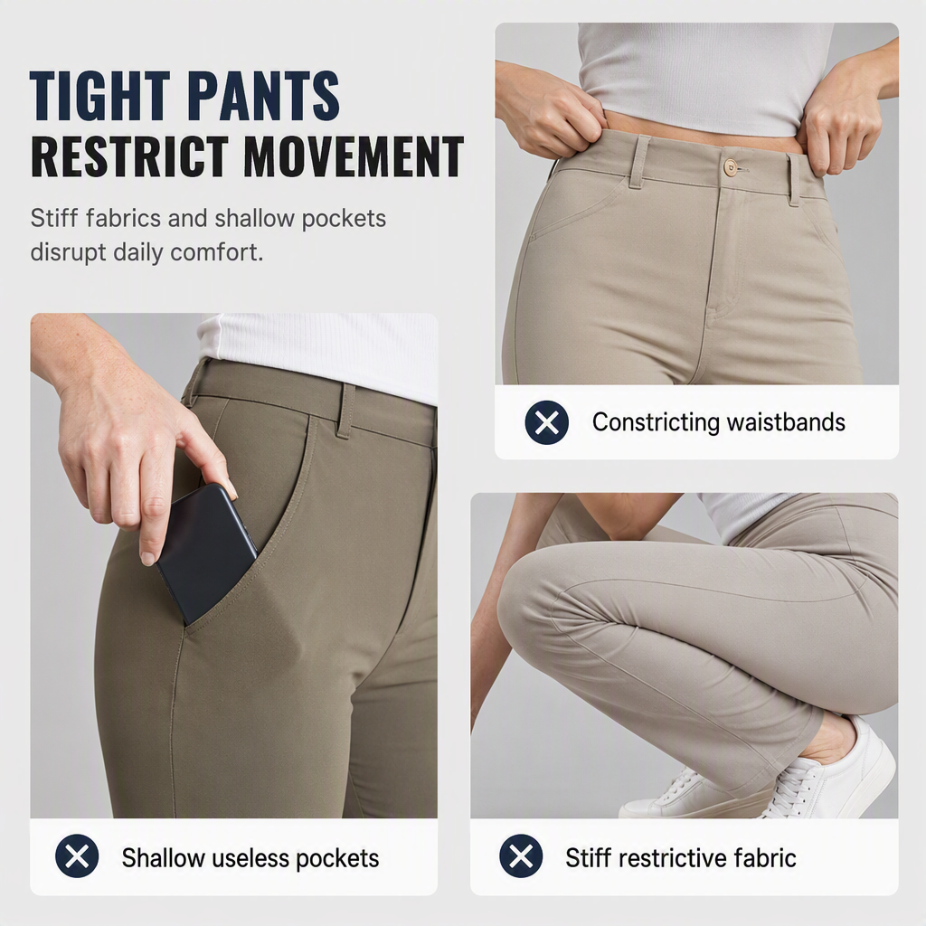 👖 Women's Relaxed Fit Straight-Leg Cargo Trousers | Casual Comfort & Everyday Utility ✨