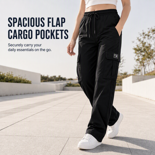 👖 Women's Relaxed Fit Straight-Leg Cargo Trousers | Casual Comfort & Everyday Utility ✨