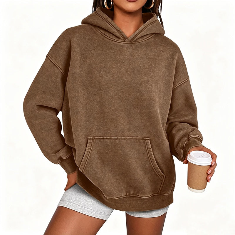 🖤 Unisex Oversized Acid Wash Hoodie | Casual Streetwear Vibe – Relaxed Fit for Everyday ✨