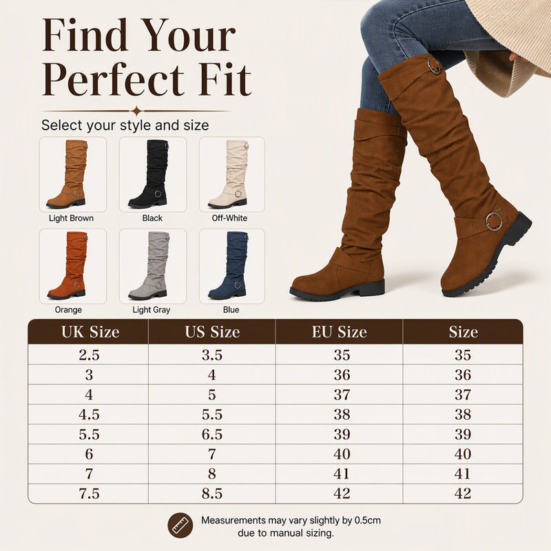 Slouchy Knee-High with Belt Buckle — Women’s Boots 👢✨