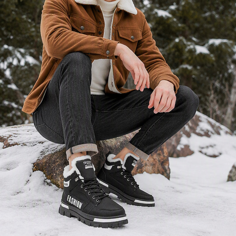 Men's Martin Boots — Non-Slip, Warm-Lined 🥾