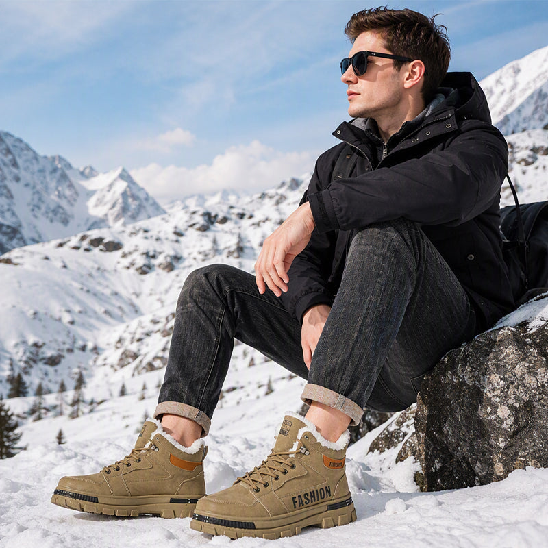 Men's Martin Boots — Non-Slip, Warm-Lined 🥾