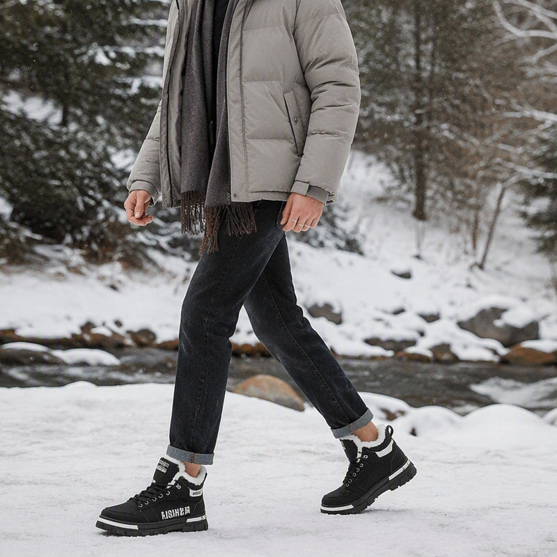 Men's Martin Boots — Non-Slip, Warm-Lined 🥾