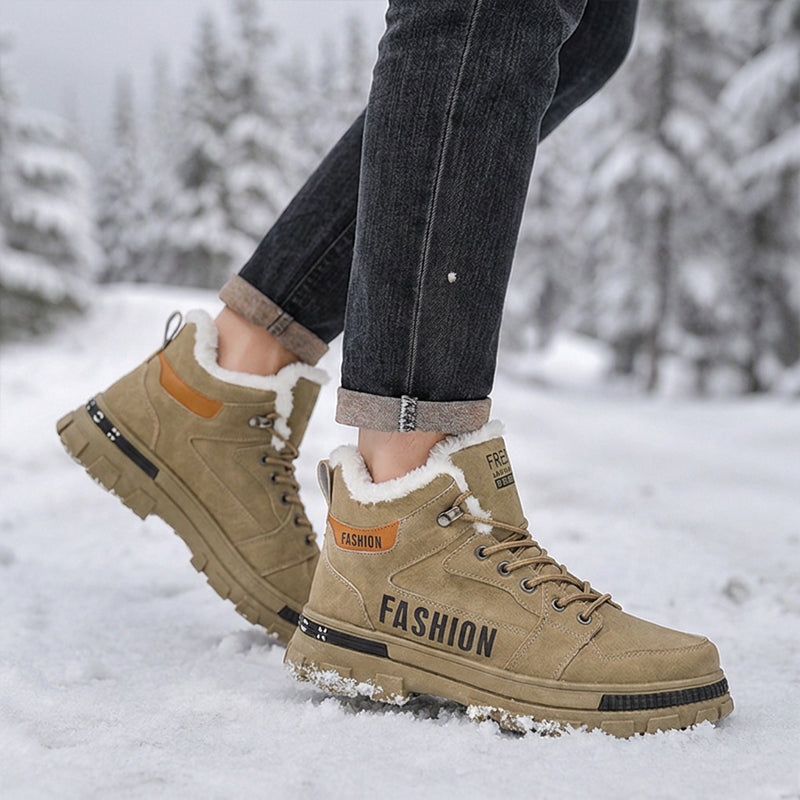 Men's Martin Boots — Non-Slip, Warm-Lined 🥾