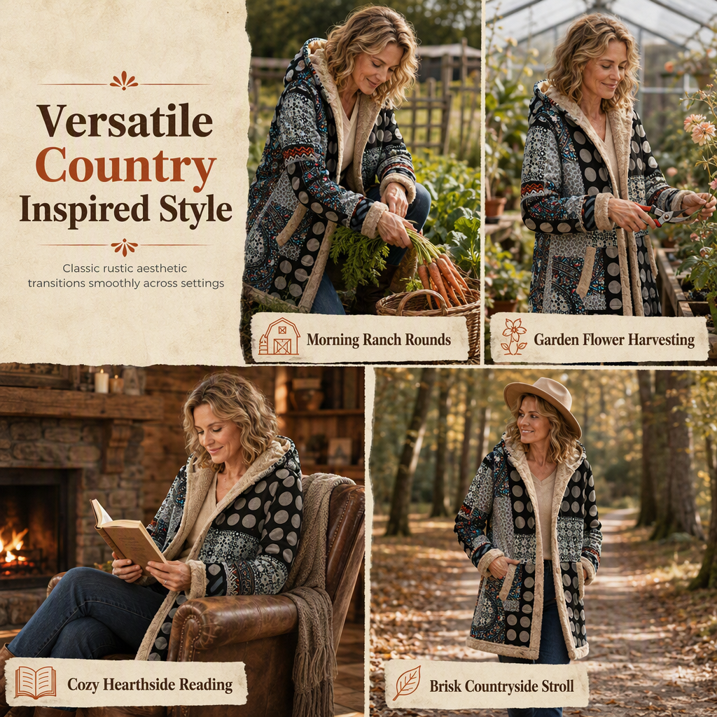 Winter Cotton Linen Printed & Warm Plush — Women’s Hooded Sweatshirt 💖❄️