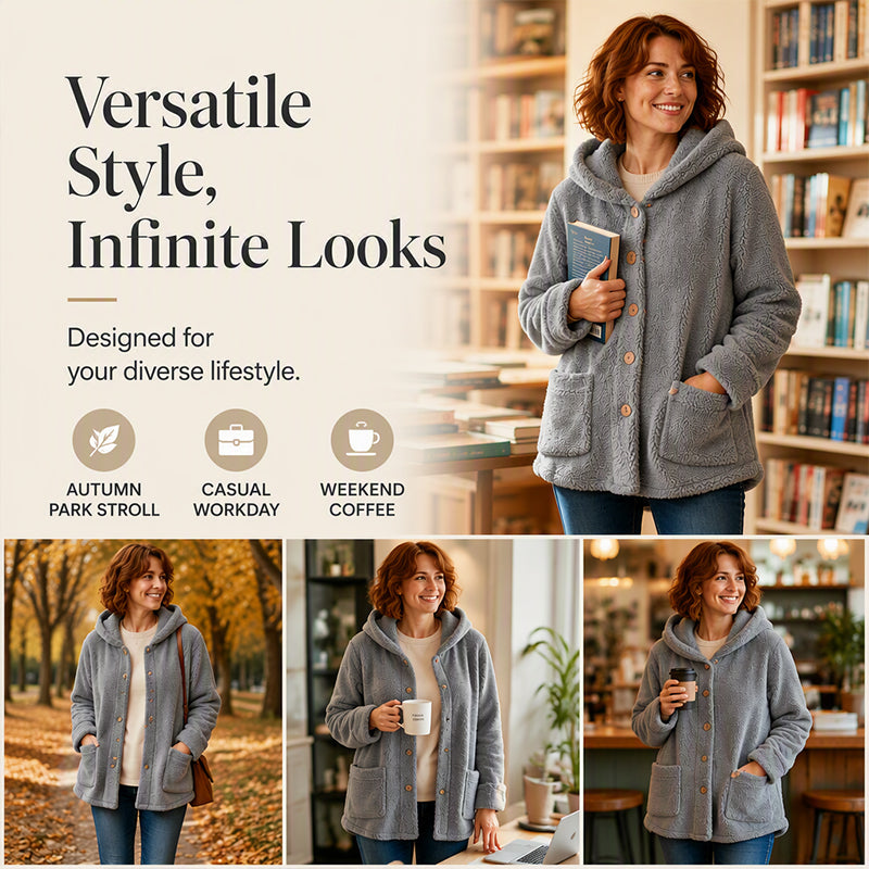 Winter Cosy & Hooded — Women’s Jacket 💖❄️