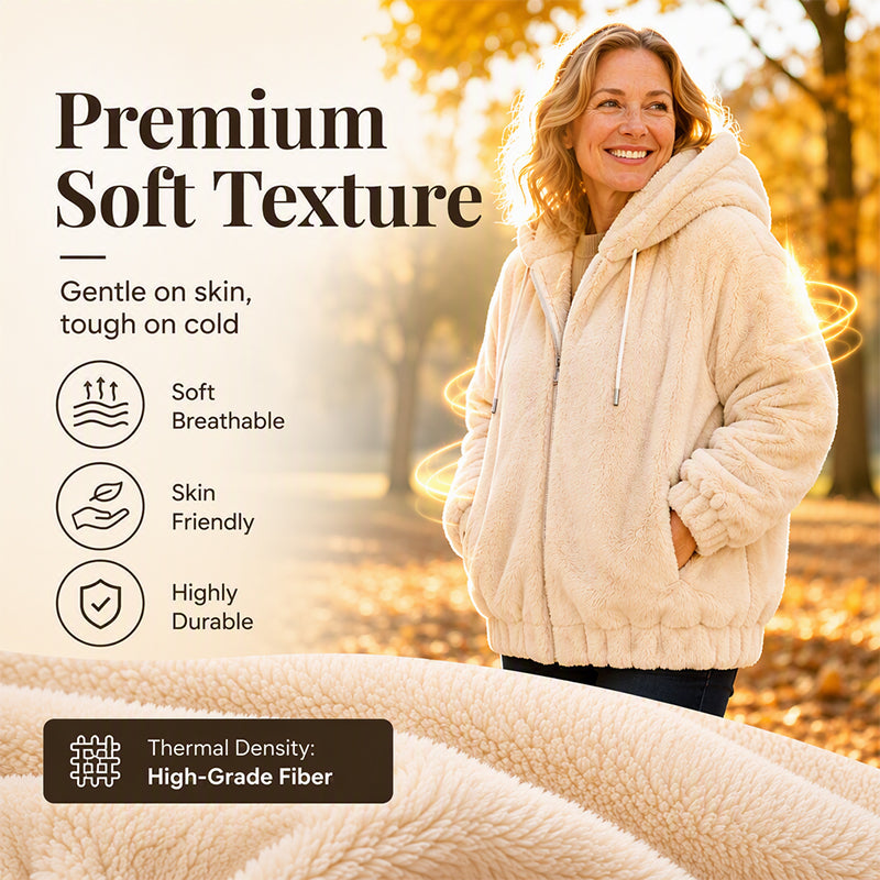 Stay Cosy This Winter — Women’s Hooded Jacket 🧥❄️