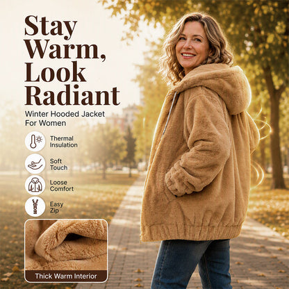 Stay Cosy This Winter — Women’s Hooded Jacket 🧥❄️