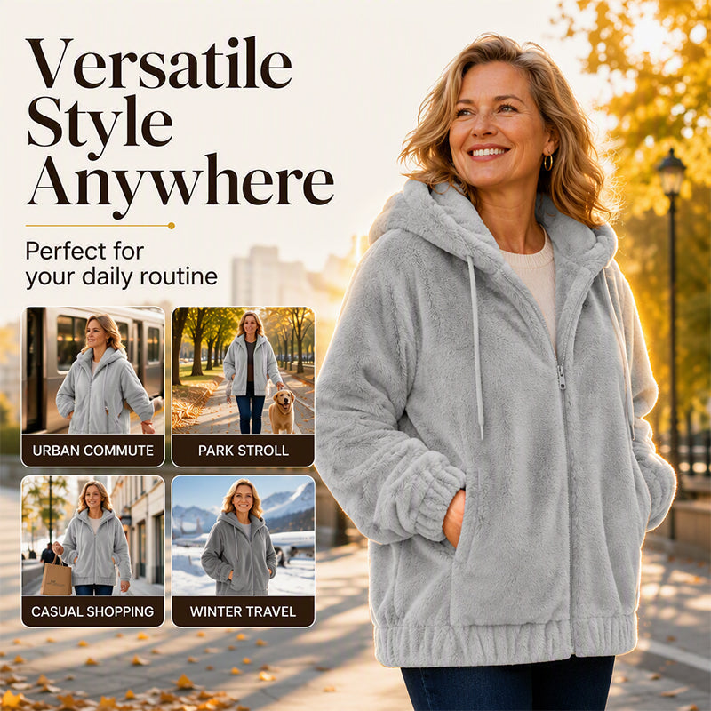 Stay Cosy This Winter — Women’s Hooded Jacket 🧥❄️
