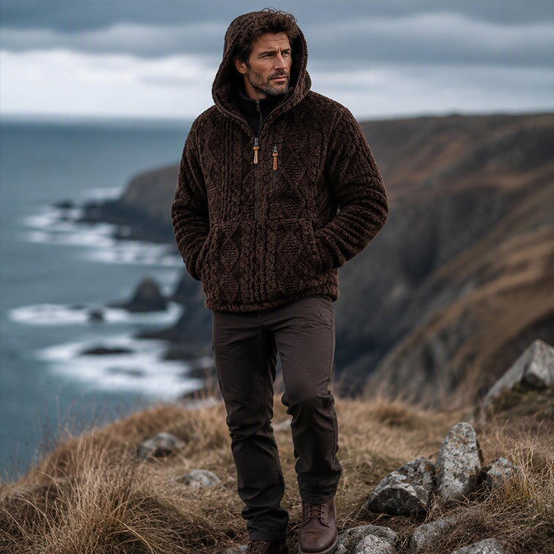 Men's Cable Knit Hoodie — Winter Warm 🧥