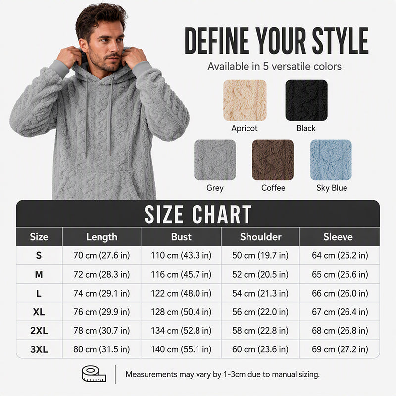 Men's Cable Knit Hoodie — Winter Warm 🧥