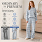 Striped Mock Neck & Wide-Leg — Women’s Top & Pants Set 👚👖