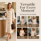 Lantern Sleeve & Ribbed Knit — Women’s Maxi Dress 🧶👗
