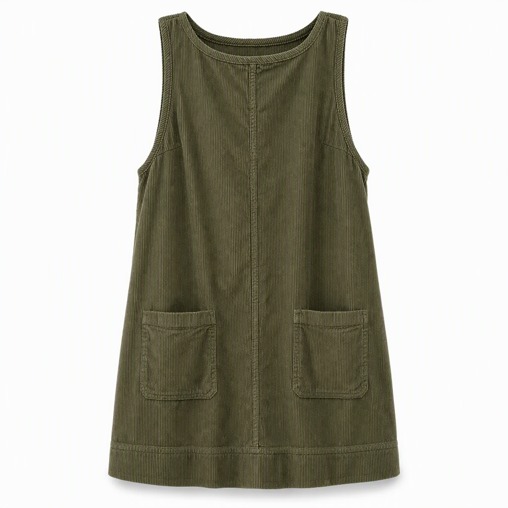 Women's Corduroy Tank Dress — Casual, Sleeveless 👗