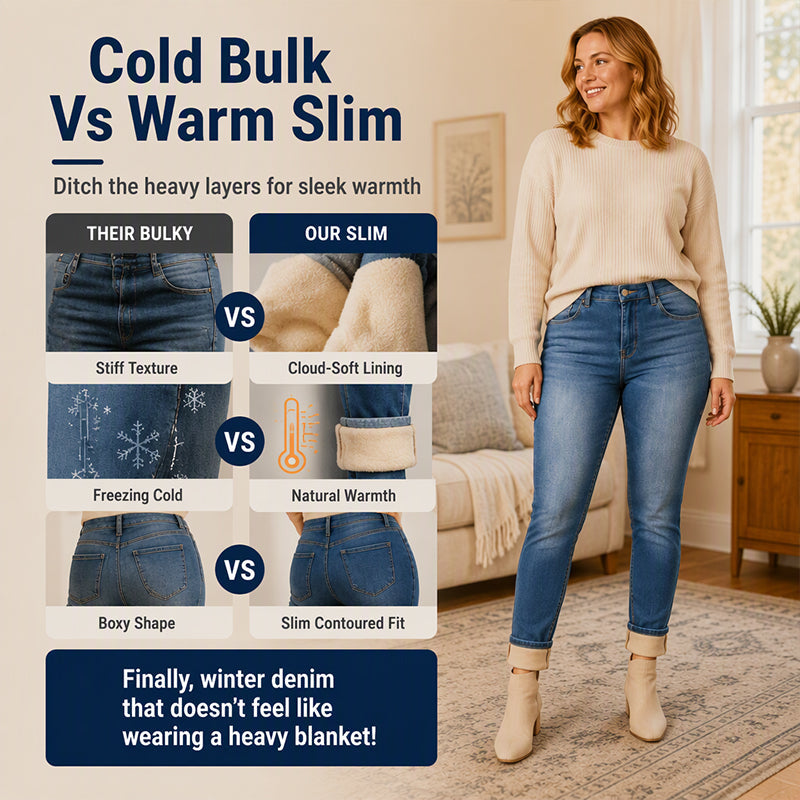 👖 Women's Casual Stretchy High-Waisted Jeans | Comfort Stretch & Flattering Fit ✨