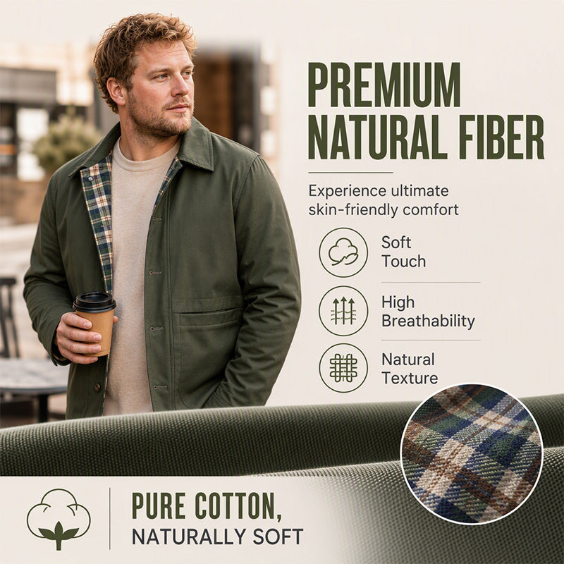 🧥 Men's Casual Lapel Jacket | Easy to Style & Perfect for Everyday Wear ✨